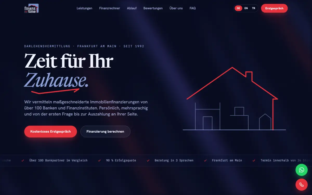 Website of Finanztime